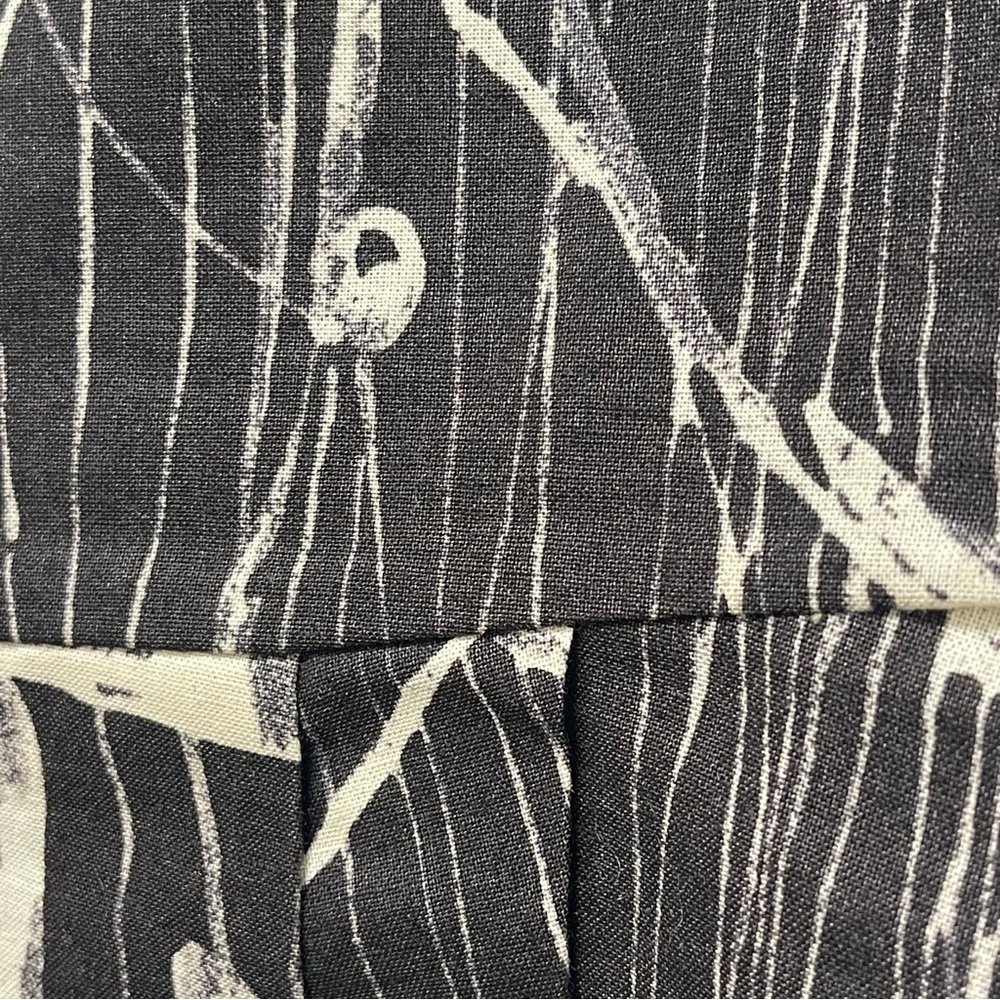 Marni Abstract Printed Pleated Black Cream A-Line Skirt Size IT 40 US 4 - Picture 5 of 12